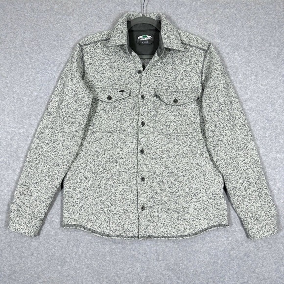 Arborwear Jacket Men Small Staghorn Fleece Shirt Jacket Shacket Heathered Button - Picture 1 of 16